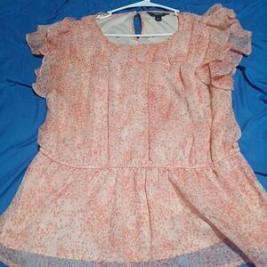 Simply Vera Vera Wang Coral Blouse